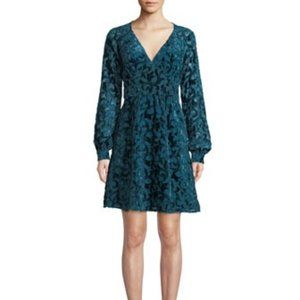 Velvet Teal Michael by Michael Kors Ragland Sleeve Dress M